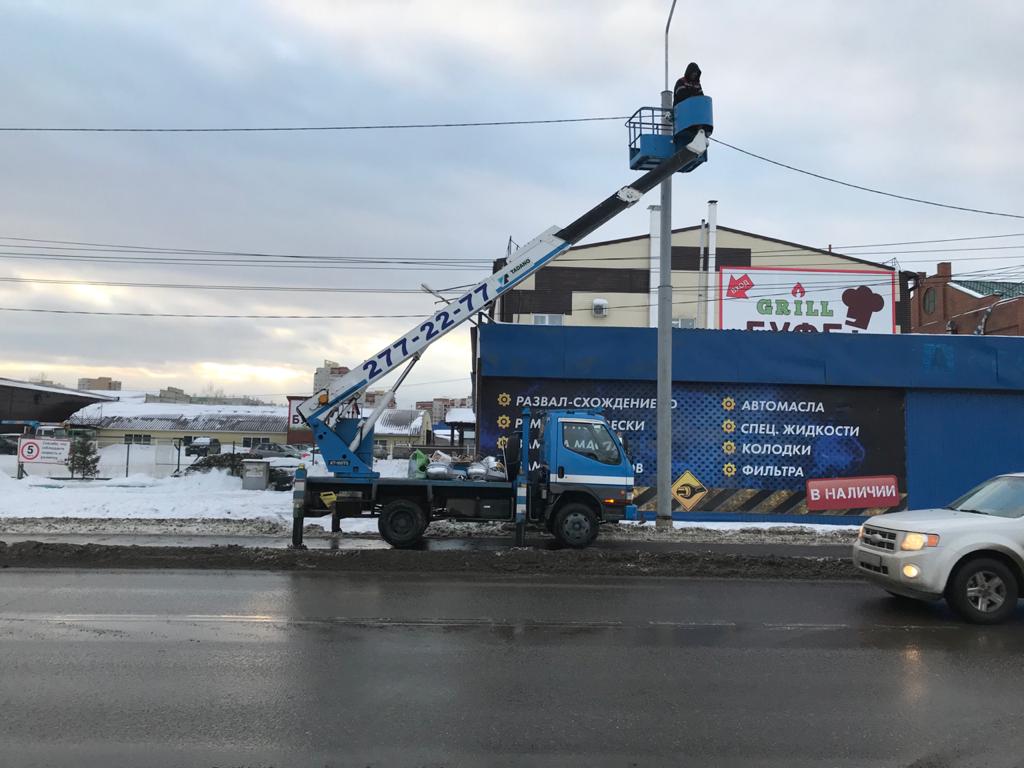 электромонтаж на автовышке